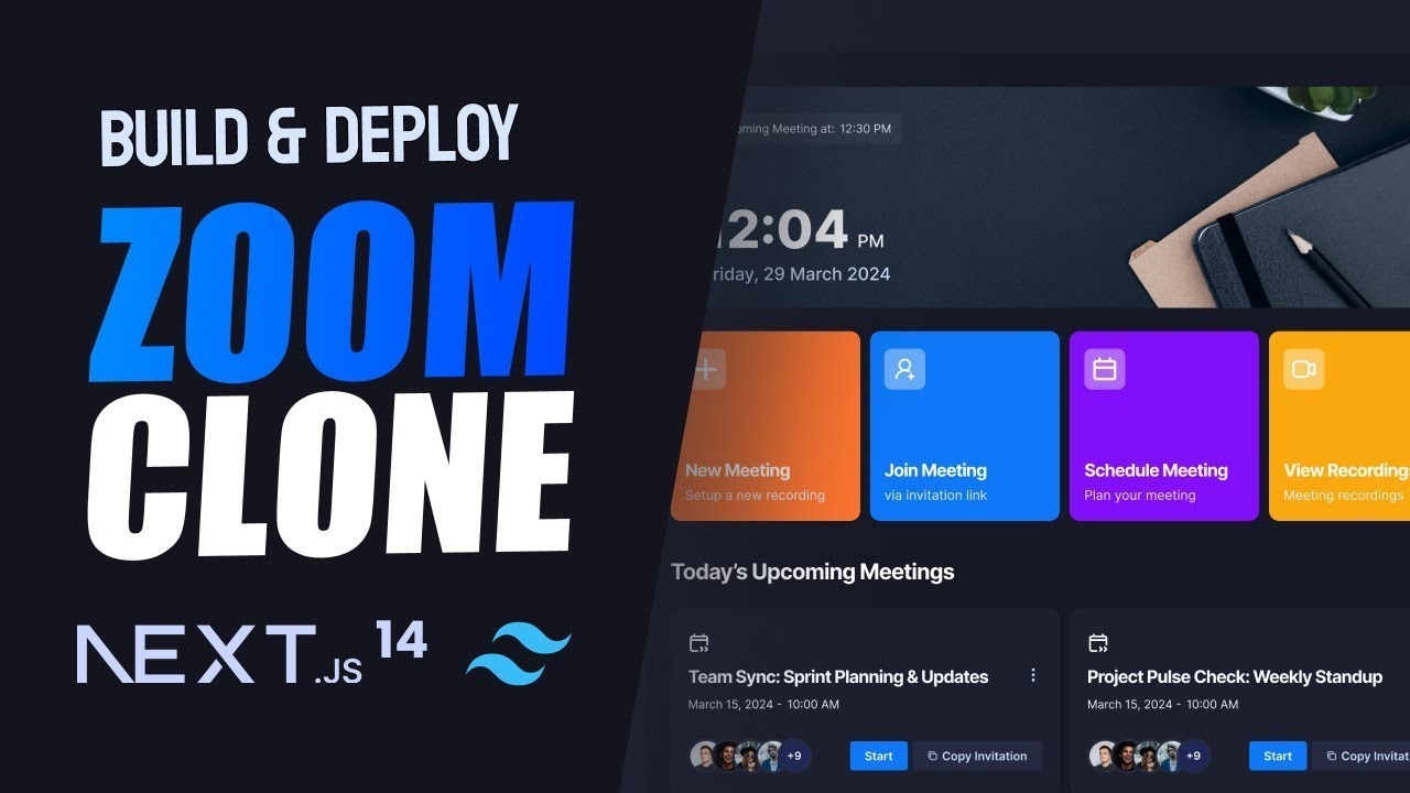 Zoom clone | Next JS, Clerk, Stream